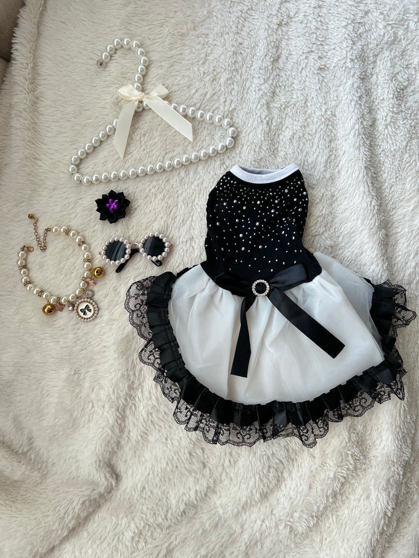New York Socialite Dress with Rhinestones