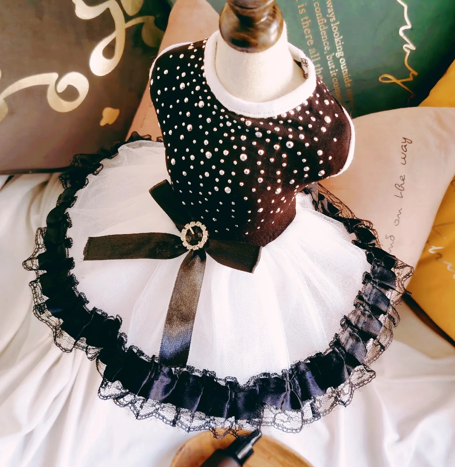 Black Fancy Dog Dress